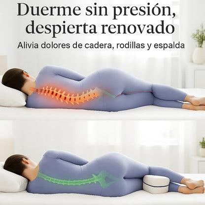 50% de Descuento: 2X1 Almohada Ortopédica - Moderno y tecnológico Duerme sin dolor + Masajeador Eléctrico (GRATIS)