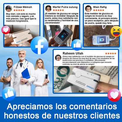 Medidor de Glucosa en Sangre Multifunción 8 en 1, pulso, glucosa y presión +🎁Regalo Medidor de Presión Arterial + Relogio Smartwach
