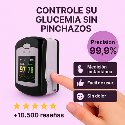 Medidor de Glucosa en Sangre Multifunción 8 en 1, pulso, glucosa y presión +🎁Regalo Medidor de Presión Arterial + Relogio Smartwach