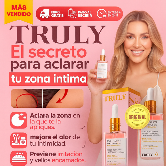 Truly Aclarador Original - Di adiós al mal olor y a la irritación con Truly + Kit completo de rutina