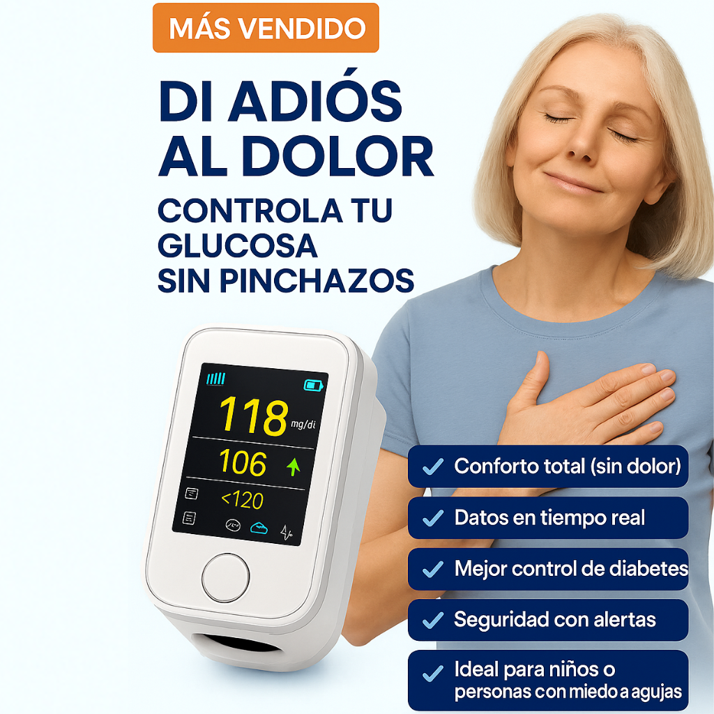 Medidor de Glucosa en Sangre Multifunción 8 en 1, pulso, glucosa y presión +🎁Regalo Medidor de Presión Arterial + Relogio Smartwach