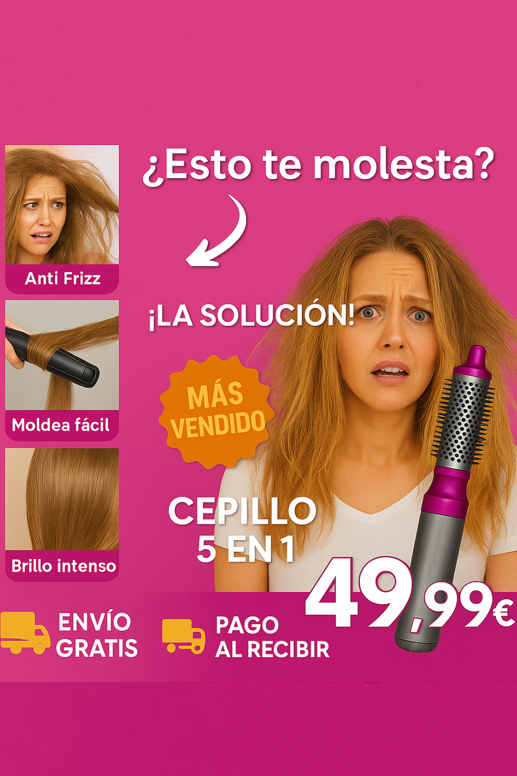¡Oferta Limitada! El Cepillo Dyson 5 en 1 original que Está Arrasando en España! Dile Adiós al Daño del Calor: Temperatura Ajustable Para Cuidar tu Cabello + Regalo
