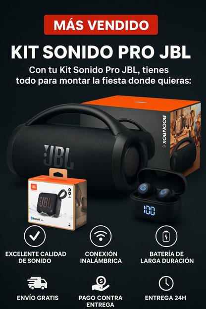 Liquidación Exclusiva: JBL Boombox 3 + GO 4 + Regalos 🎁 – ¡El Pack Más Vendido en España!