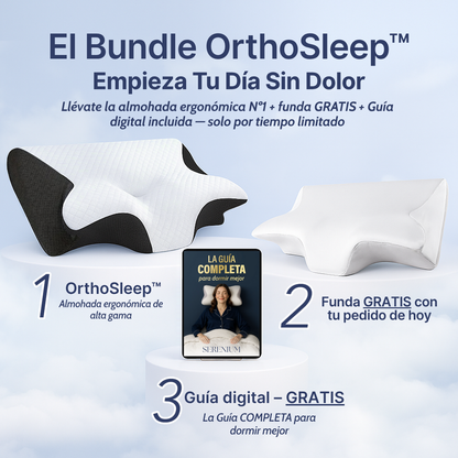 ¡Solo hoy! Hasta 50% OFF en tu nuevo descanso Almohada Ortopedica + Regalos