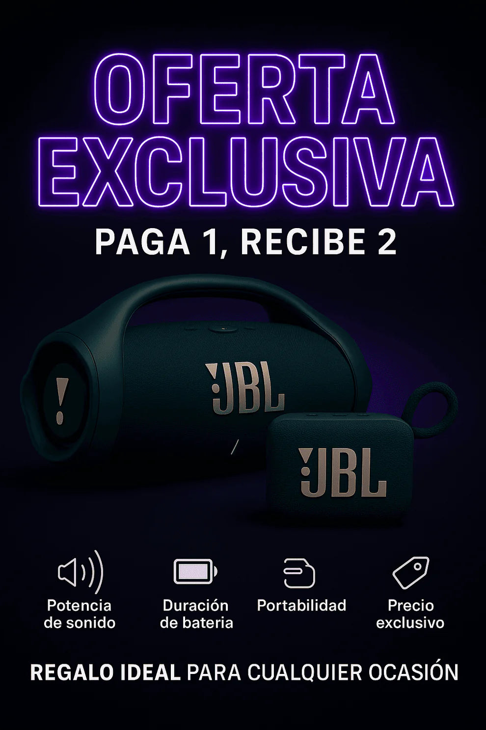 Liquidación Exclusiva: JBL Boombox 3 + GO 4 + Regalos 🎁 – ¡El Pack Más Vendido en España!