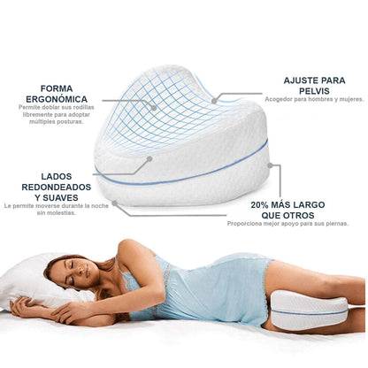 50% de Descuento: 2X1 Almohada Ortopédica - Moderno y tecnológico Duerme sin dolor + Masajeador Eléctrico (GRATIS)