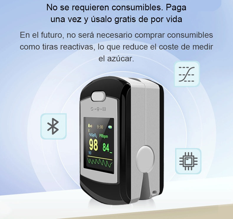 Medidor de Glucosa en Sangre Multifunción 8 en 1, pulso, glucosa y presión +🎁Regalo Medidor de Presión Arterial + Relogio Smartwach